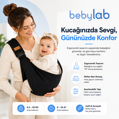 BebyLab Bebek Slingi - Rahat Taşıma Çözümü